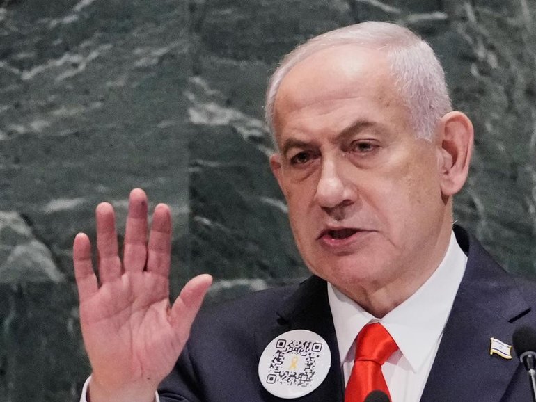 Israel Prime Minister Benjamin Netanyahu says many countries caved ‘when the going got tough’. (AP PHOTO)