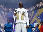 MELBOURNE, AUSTRALIA - SEPTEMBER 27: Snoop Dogg performs during the AFL Grand Final match between the Geelong Cats and the Brisbane Lions at the Melbourne Cricket Ground on September 27, 2025 in Melbourne, Australia. (Photo by Michael Willson/AFL Photos via Getty Images)