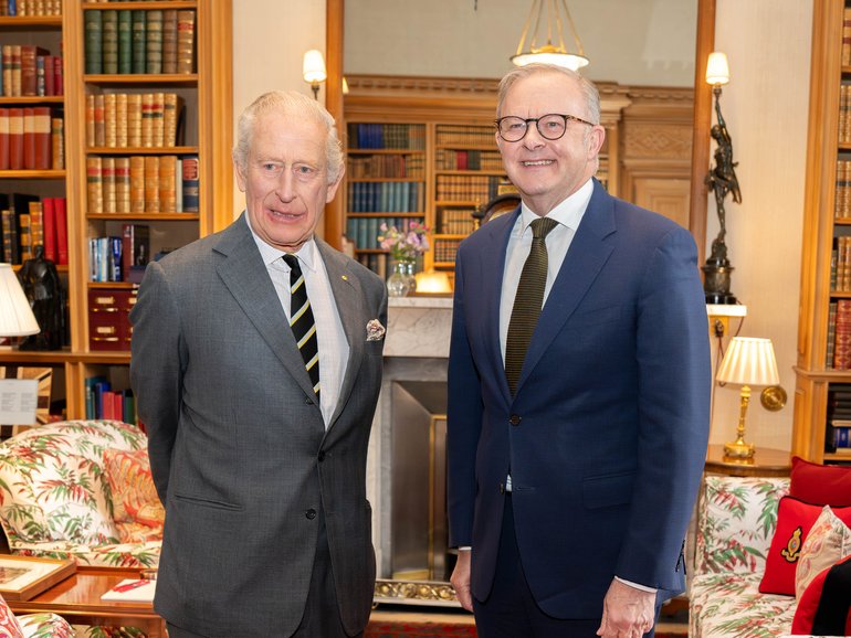 Prime Minister Anthony Albanese has met King Charles at Balmoral Castle after flying to Scotland for a private audience at the highlands estate.