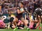 Reece Walsh produced a moment of magic to set up the Broncos' match-winning try.  (Dave Hunt/AAP PHOTOS)