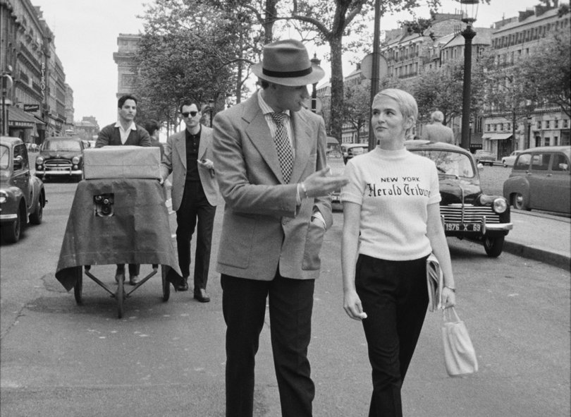Guillaume Marbeck and Zoey Deutsch in Nouvelle Vague.