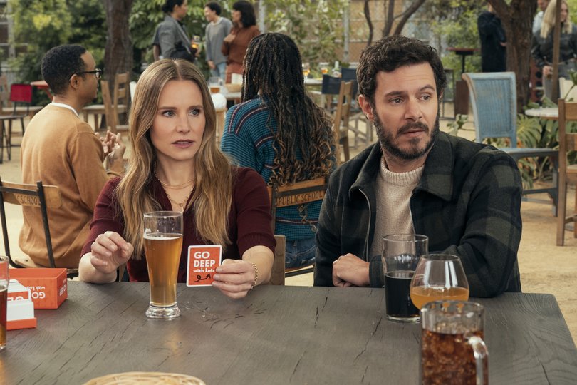 Kristen Bell and Adam Brody in Nobody Wants This.
