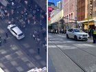 A major police operation unfolded at a busy shopping precinct in Melbourne’s CBD following a pursuit.
