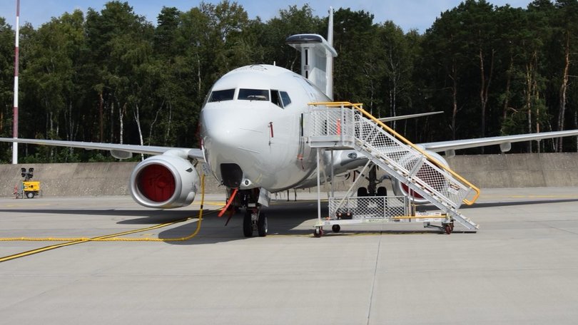 The RAAF aircraft in Poland.