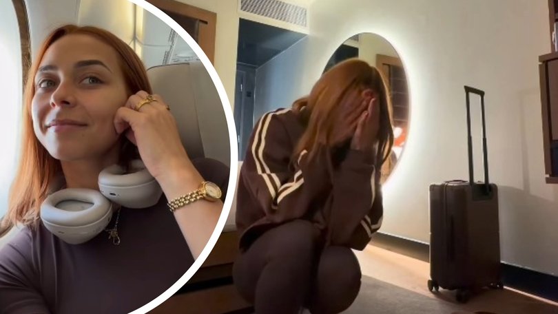 Former reality TV star Brooke Blurton has shared her highly emotional journey to the UK aimed at surprising her sister Rhiannon whom she’s never met in person.