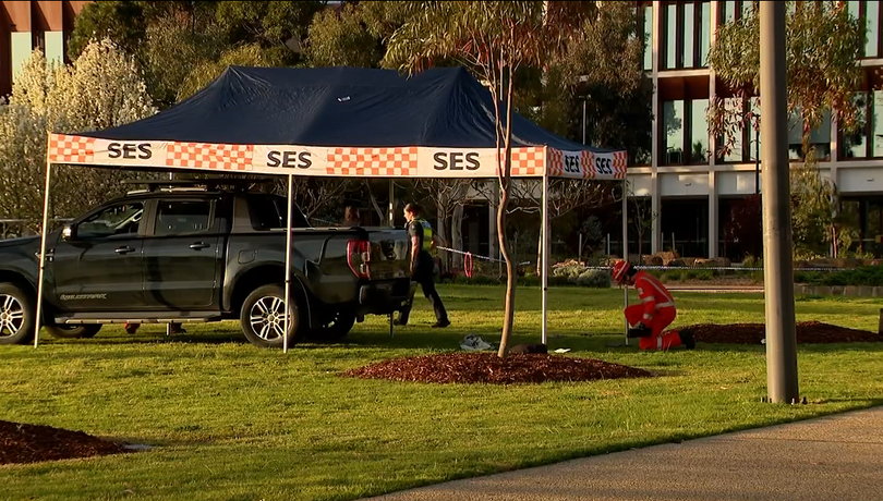 The shooting occurred in a park opposite Broadmeadows Shopping Centre.