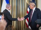 President Donald Trump says Israeli Prime Minister Benjamin Netanyahu backs a US peace-plan. 