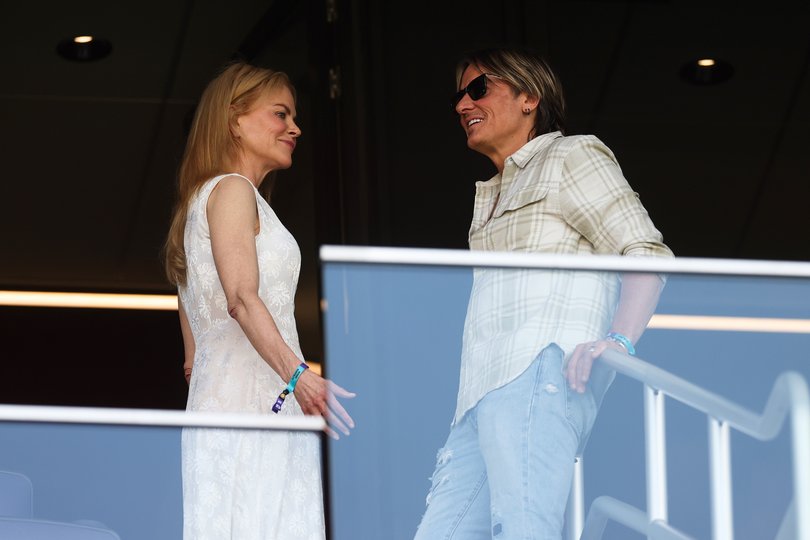 Kidman and Urban attending a football match on June 20, 2025.