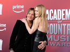 Keith Urban and Nicole Kidman pose for photos at the 60th Academy of Country Music Awards in May 2025.