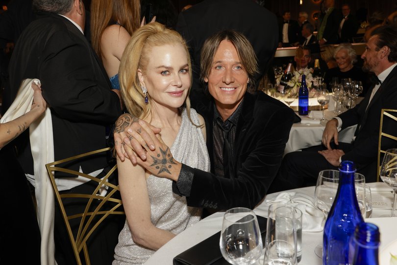 Nicole Kidman and Keith Urban attend the 82nd Annual Golden Globe Awards in January 2025.
