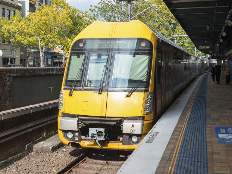 The teenager fell from the back of the train.