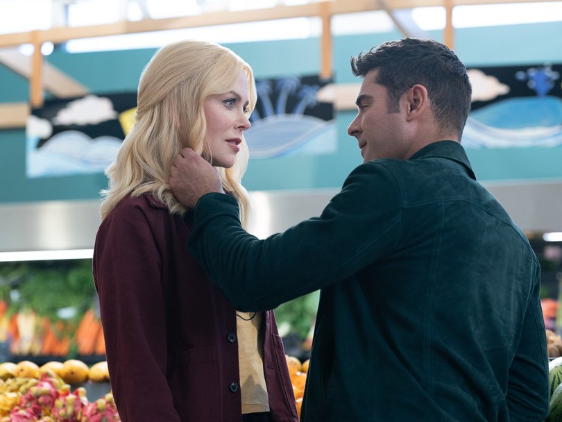 Nicole Kidman as Brooke Harwood and Zac Efron as Chris Cole in A Family Affair.