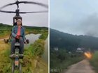 Aviation influencer Tang Feiji died after his helicopter crashed.
