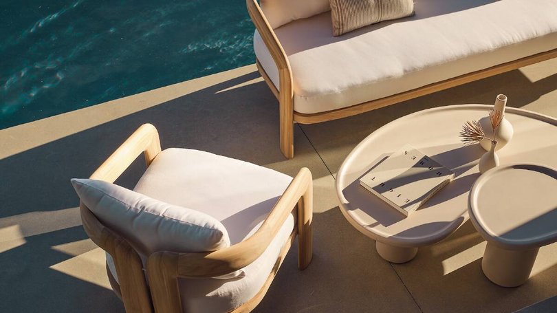 The 'Chloe' collection recently won Best Outdoor Furniture Collection in the NYCxDesign Awards. Pic: Harbour.