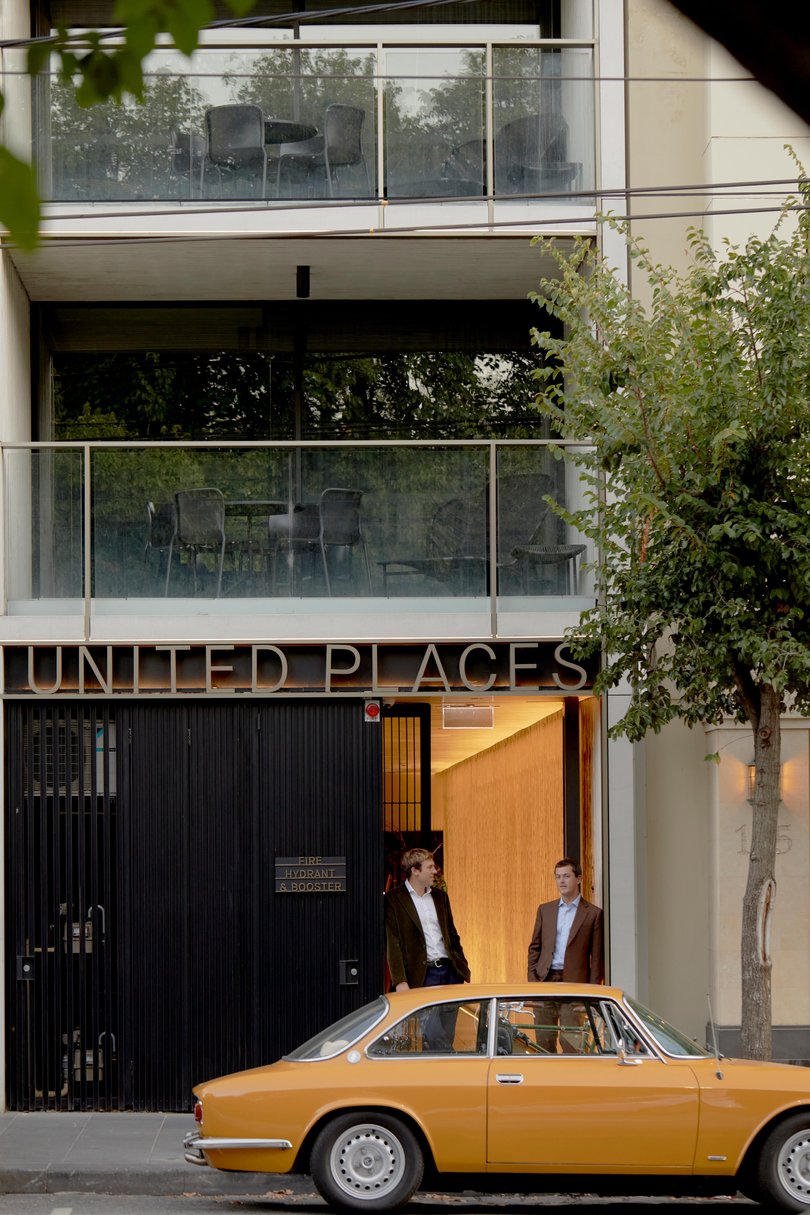 The entrance to United Places.