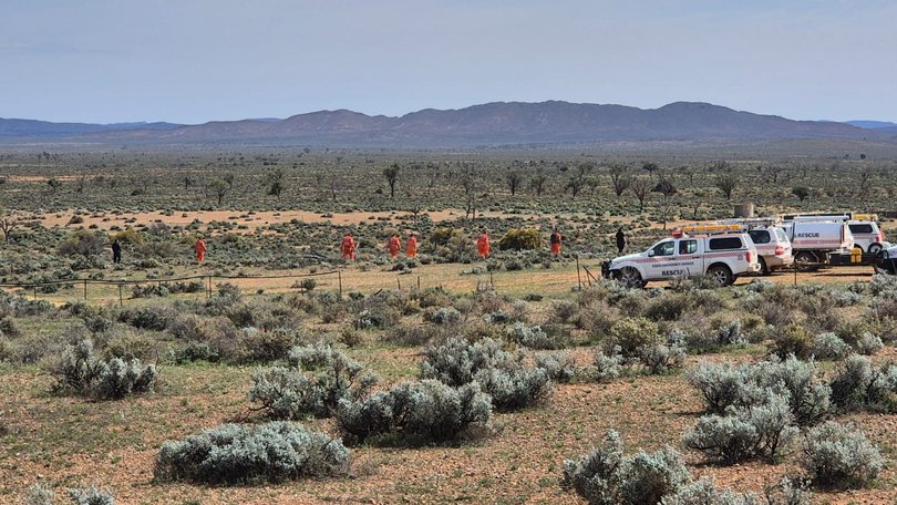 Crews from every emergency service unit are on site at Yunta in efforts to help find August Lamont.