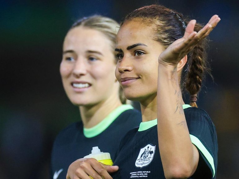 Mary Fowler will remain at Manchester City until at least 2027. (Mark Evans/AAP PHOTOS)