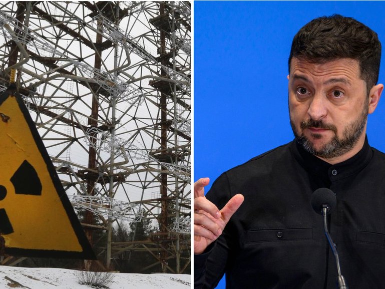 Russia is being accused by Ukraine's president of trying to create the risk of nuclear incidents.
