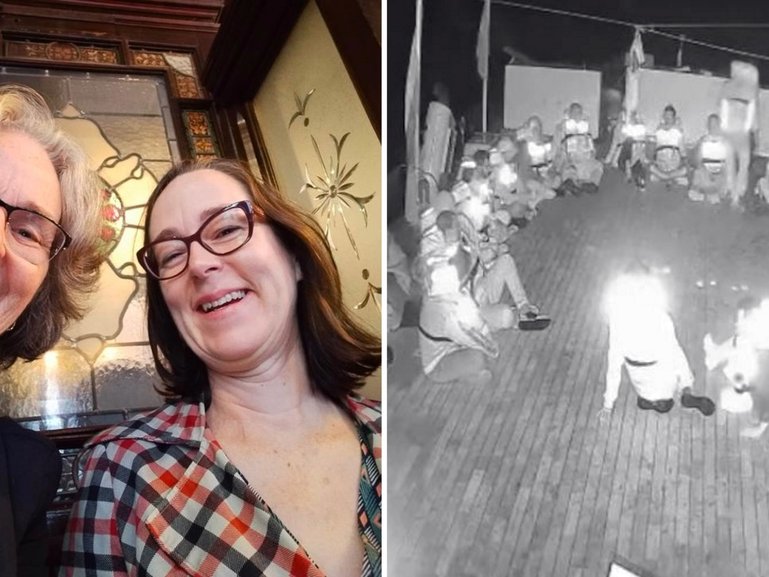 Julie Webb-Pullman and daughter Bianca, who is on a Gaza-bound flotilla intercepted by Israel.