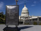 Signage outside the Capitol Hill visitors center notifies the public of its closure due to the government shutdown in Washington, on Wednesday, Oct. 1, 2025. The first government shutdown in nearly six years left federal agencies in flux and many of their employees in a state of confusion on Wednesday, Oct. 1, 2025, as they received last-minute and conflicting instructions from managers. (Alex Kent/The New York Times)
