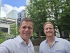 Sydney business siblings Dan and Will Roberts.