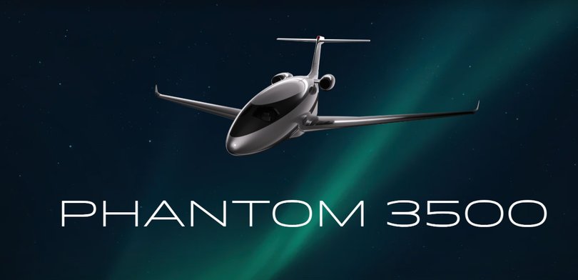Otto Aerospace’s new Phantom 500 has replaced windows with digital panes.