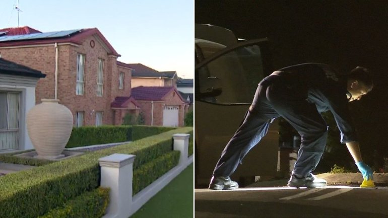 A Cecil Hills home has been targeted in a drive-by shooting.