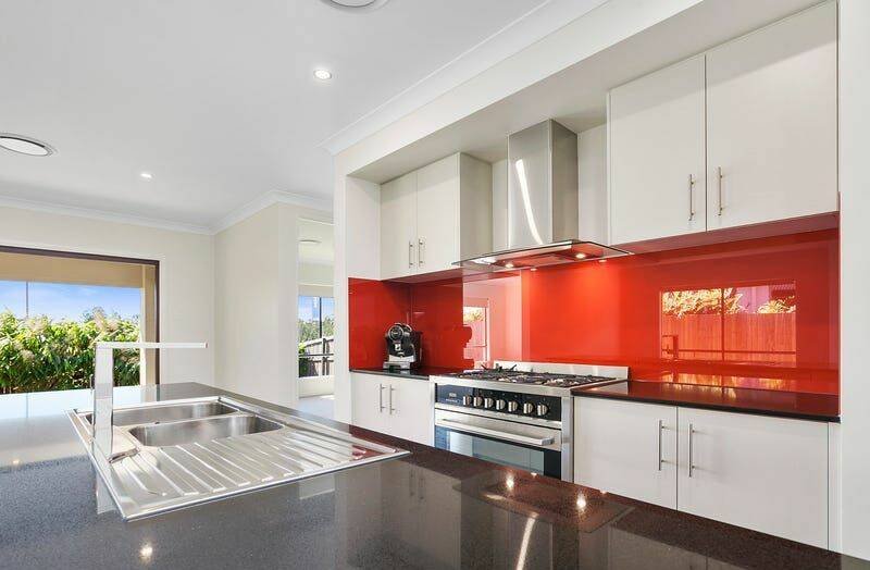 The kitchen inside Cameron Munster's investment property in Peregian Springs.