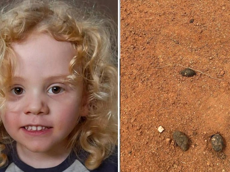 Police, ADF and volunteer searchers have a lone footprint as their only lead into the disappearance of little Gus. 