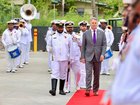 Deputy Prime Minister Richard Marles and Fiji PM Sitiveni Rabuka at the ceremony marking the handover of the Vuvale Maritime Essential Services Centre to Fiji. Unknown