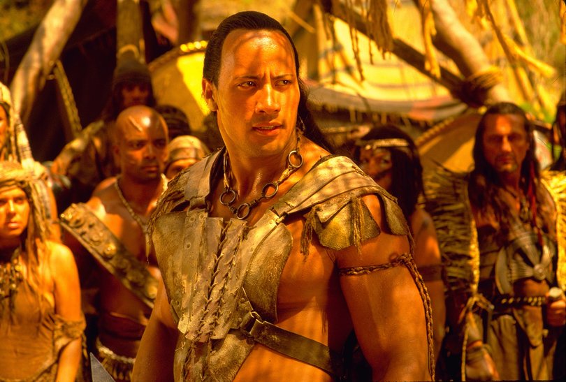 Dwayne Johnson in The Scorpion King, a spin-off that was greenlit because he had tested really well with audiences in The Mummy.