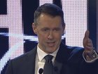 Collingwood coach Craig McRae has ended up with egg on his face at his club’s best-and-fairest event on Friday night.