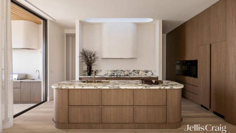 The luxurious, contemporary property is defined by clean lines and soft curves.