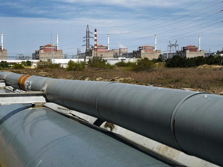Nuclear agency chief Rafael Grossi says the Zaporizhzhia plant must be made safe for repair work. (AP PHOTO)