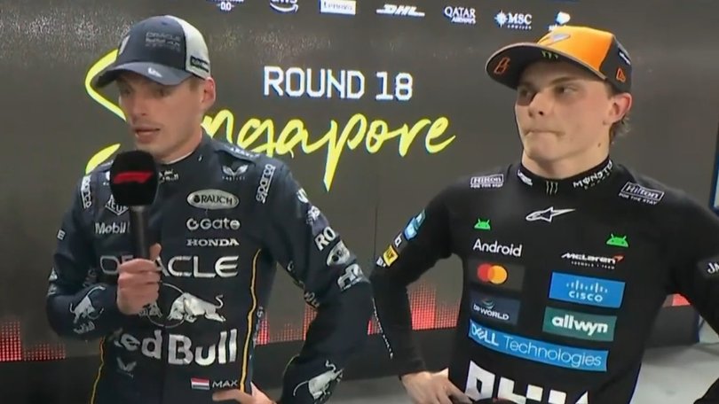Max Verstappen blamed Oscar Piastri’s teammate Lando Norris for ruining his qualifying run.
