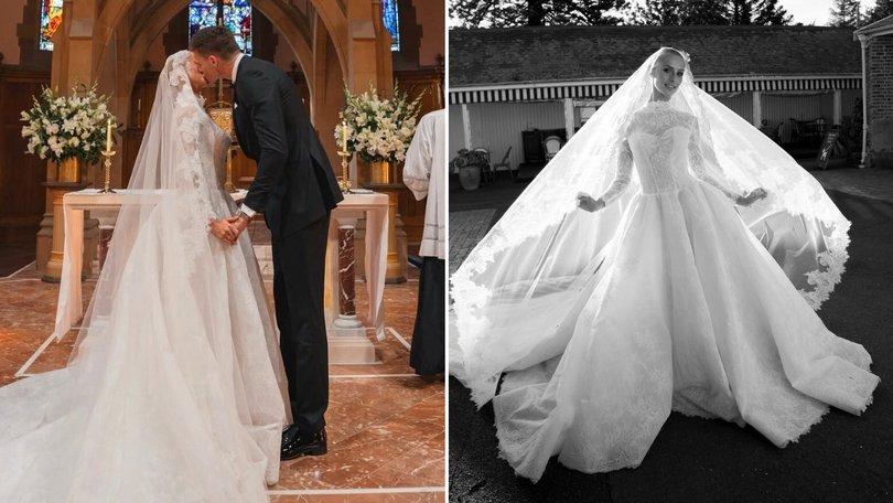 Rory Lobb and Lexi Mary have married in a church wedding.