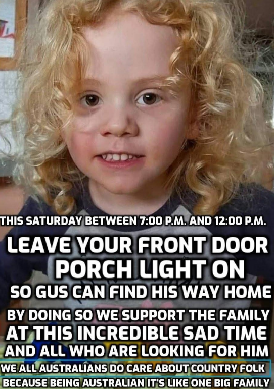 It’s expected that hundreds of porch lights were left on for little August Lamont