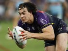 MELBOURNE, AUSTRALIA - SEPTEMBER 26: Jack Howarth of the Storm in action during the NRL Preliminary Final match between the Melbourne Storm and Cronulla Sharks at AAMI Park on September 26, 2025, in Melbourne, Australia. (Photo by Darrian Traynor/Getty Images)