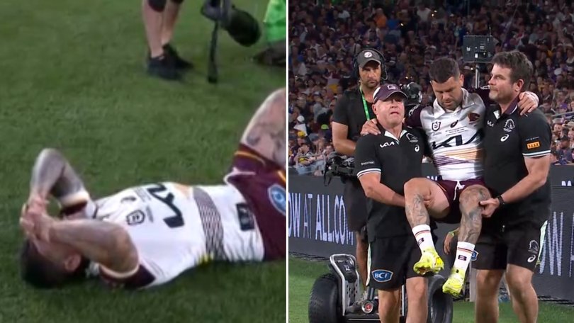 Adam Reynolds went down with a calf injury. 