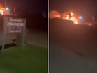 The mosque’s chairman and a fellow worshipper, both in their 60s, were having tea inside when they heard a loud bang outside.