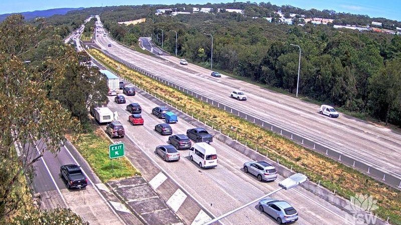 Traffic is banked up for kilometres.