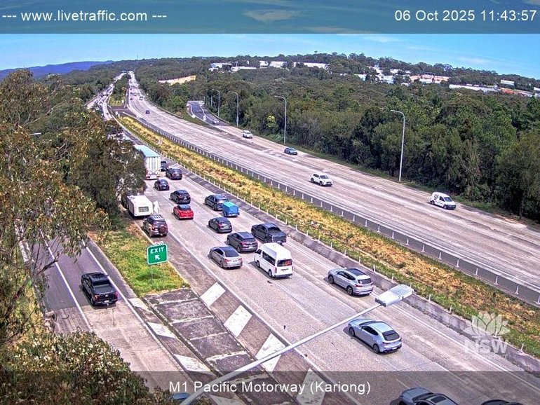 Traffic is banked up for kilometres.