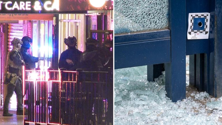 Police said over 100 shots were fired during the incident.