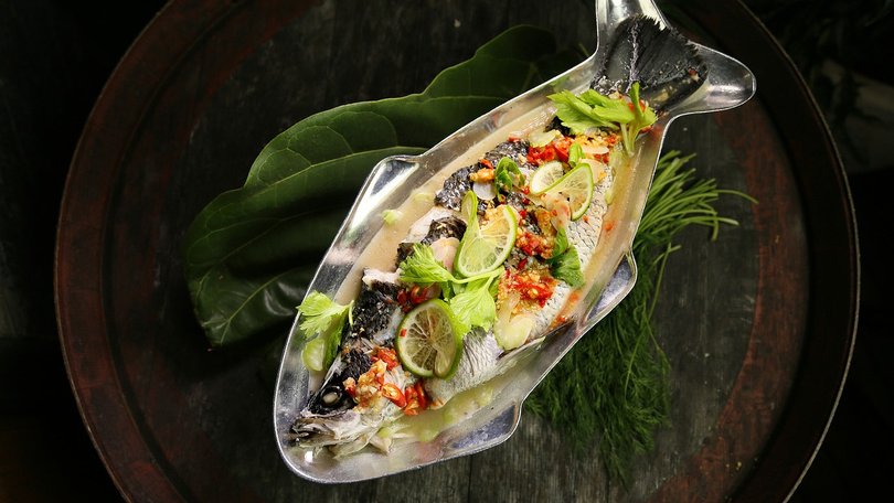 A Thai-style barramundi dish