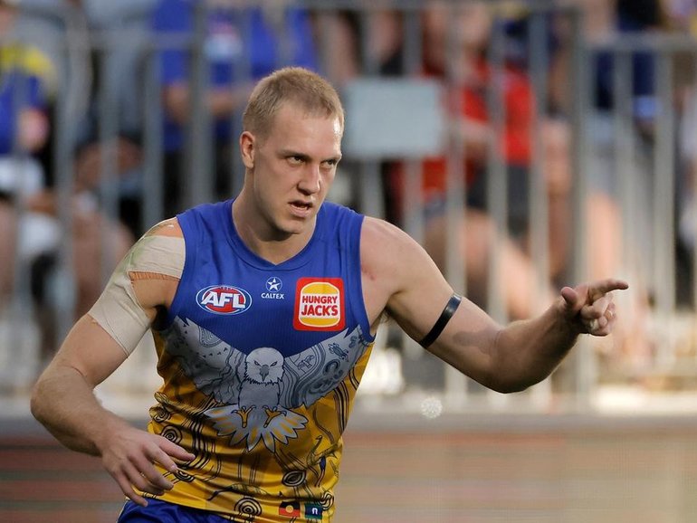 West Coast are likely to acquire draft pick No.2 in return for losing Oscar Allen to Brisbane. (Richard Wainwright/AAP PHOTOS)