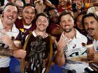Kobe Hetherington (left) delayed two surgeries to play in the Broncos’ run to the premiership.