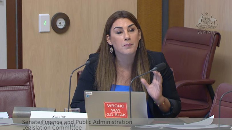 Independent senator Lidia Thorpe has demanded the National Indigenous Australians Agence explain why it has funded state and territory police forces. Picture: Screenshot