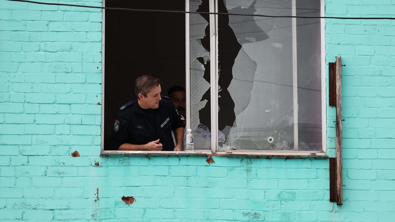 Nearby homes were damaged.