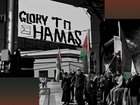 The Melbourne billboard came as a Sydney protest was set to mark the two-year anniversary of October 7 with the slogan Glory to our Martyrs.