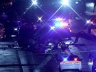 Lanes of a freeway were closed in Sacramento, California, after a helicopter crashed on Monday.
